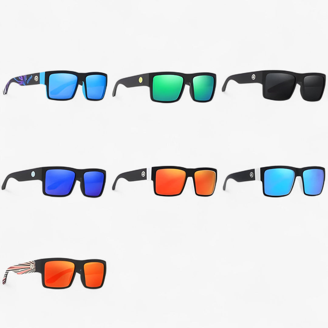 Windproof Polarised Sports Sunglasses – Stratos-Black-The Livary