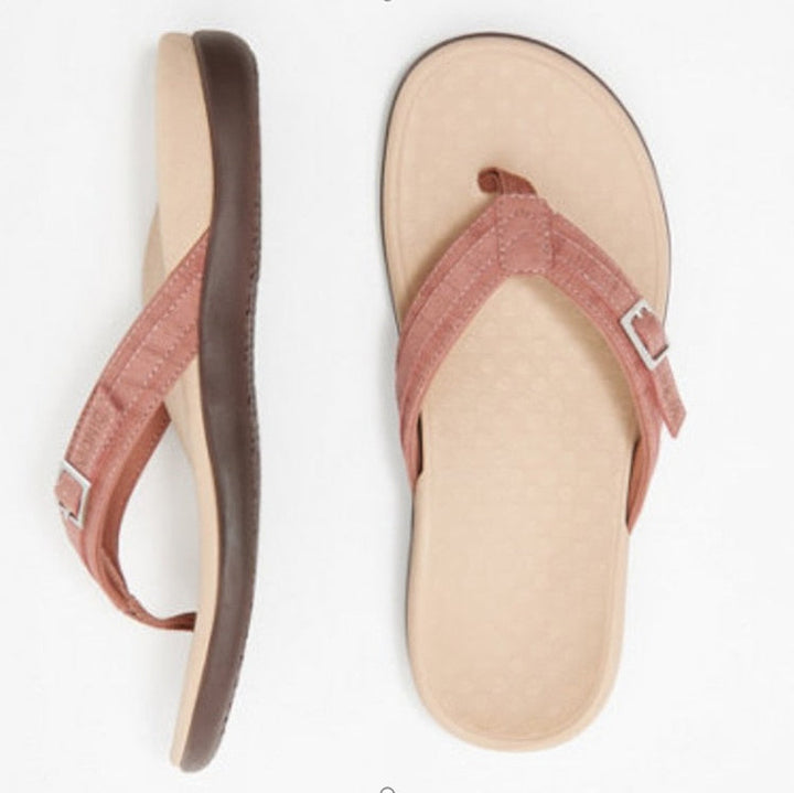 Comfortable orthopedic toe sandals for women - OrthoSummer-Peach-3-The Livary
