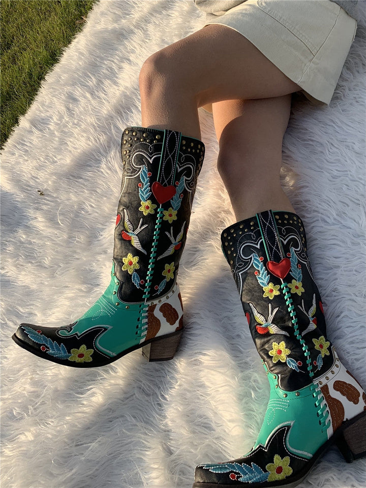 Unique Ladies Cowboy Boots - Carmen-3.5-The Livary