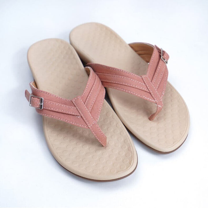 Comfortable orthopedic toe sandals for women - OrthoSummer-Pink-3-The Livary