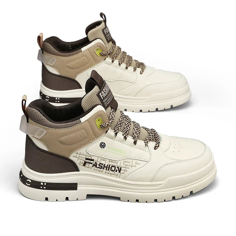 Casual Men's Walking Shoes – Nico-Beige Brown-6-The Livary