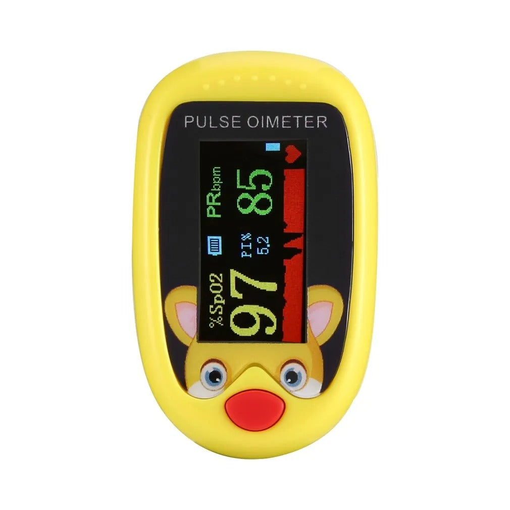 Child-friendly Pulse Oximeter for Health Monitoring - KidPulse-Blue-The Livary