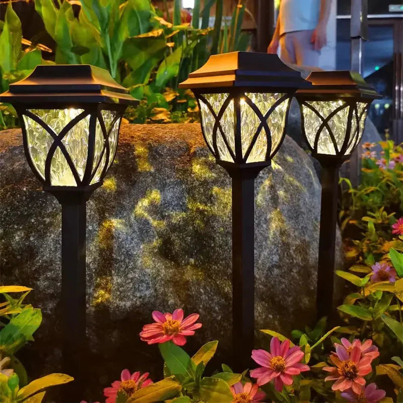 Solar Garden Lighting with Natural Enchantment - LunaGlow-White-B 300MAH-The Livary