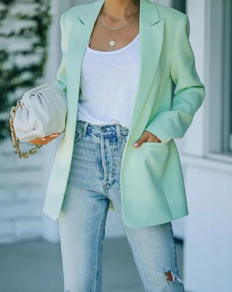 Stylish Women's Blazer - Emilia-Green-S-The Livary
