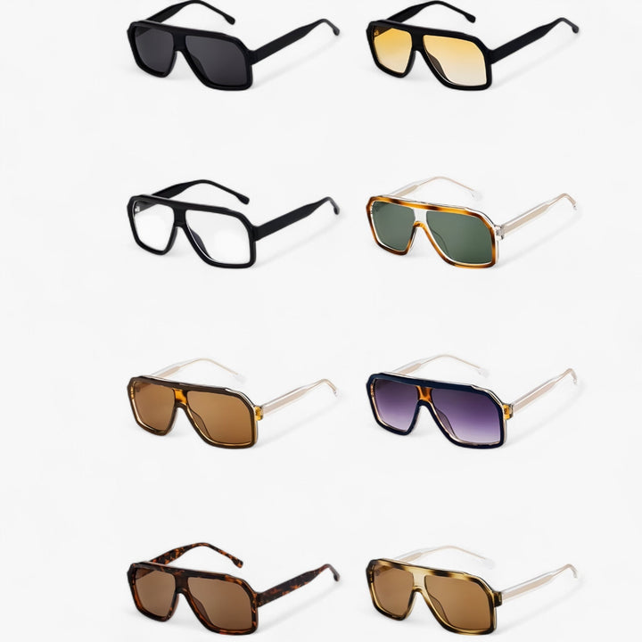 Windproof Oversized Punk Sunglasses – Vortex-Black Grey-The Livary