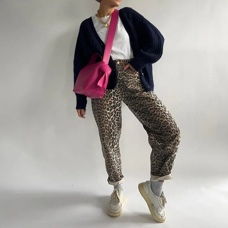 Vintage Leopard Print Jeans - Leona-Leopard-XS-The Livary