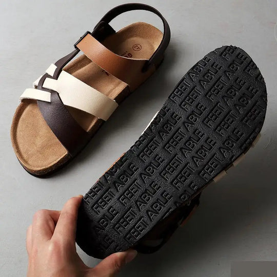 Orthopaedic Ladies Sandals – Noa-Black-4.5-The Livary