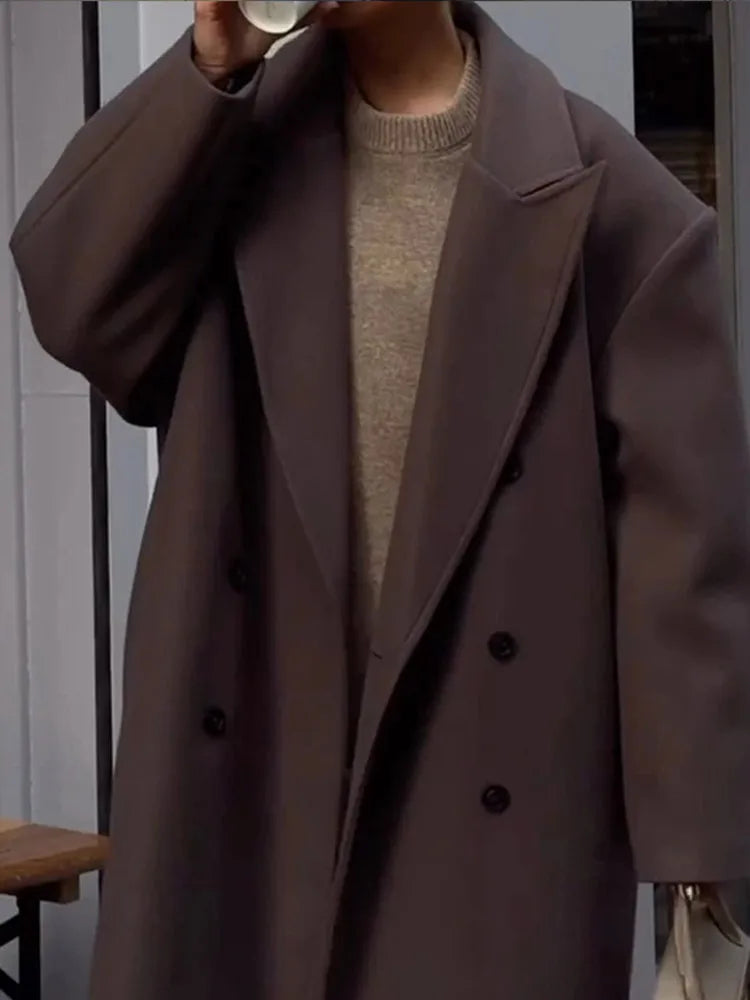 Comfortable Long Women's Coat - Sophie-S-The Livary
