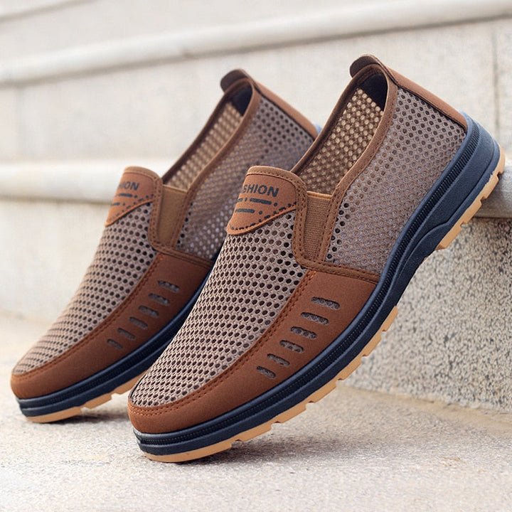 Breathable mesh sneakers - Noah-Brown-6-The Livary
