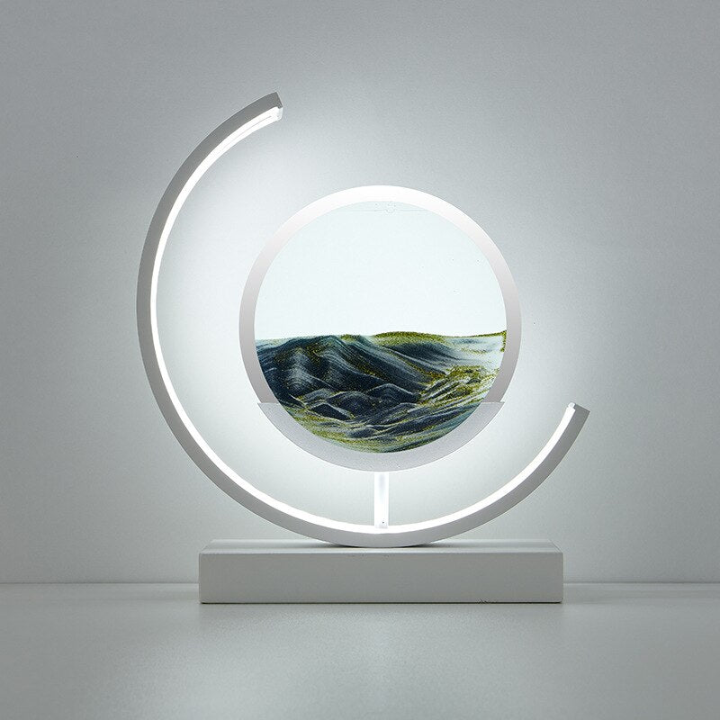 3D Sand Shell Table Lamp - Abyss-Black-White-The Livary