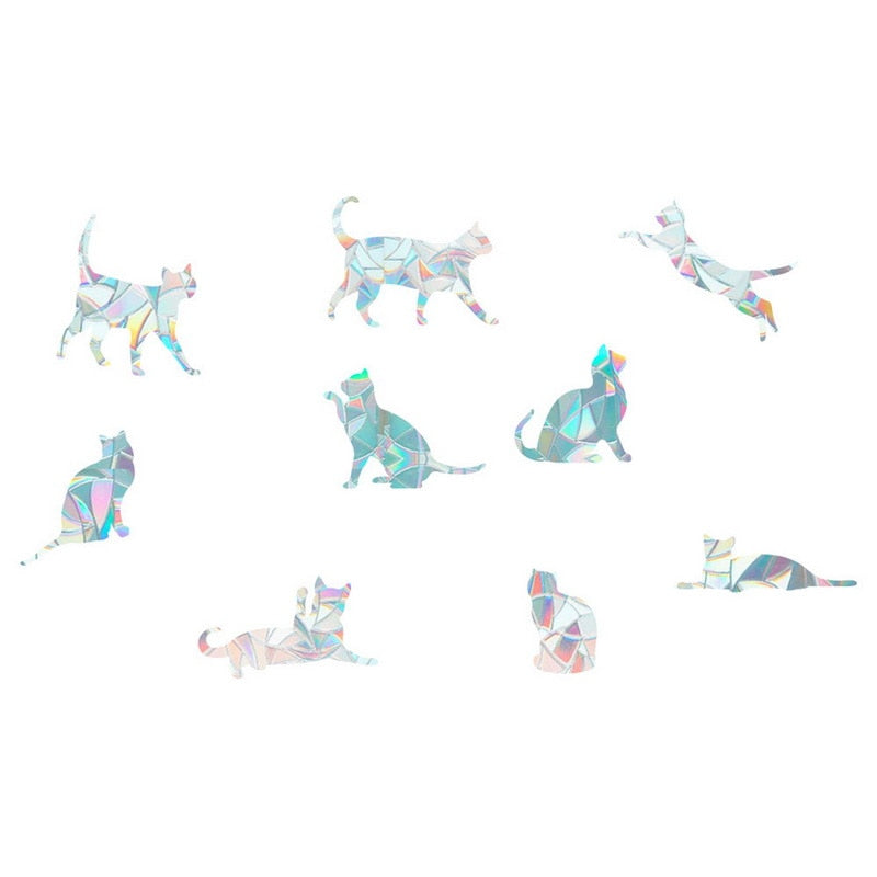 Sun Catcher Window Stickers - LumiSuncatch-Cat - 9 Pieces-The Livary