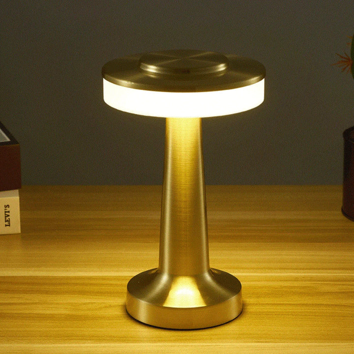 Classic Wireless Portable LED Table Lamp - LumiCrest-Gold-The Livary