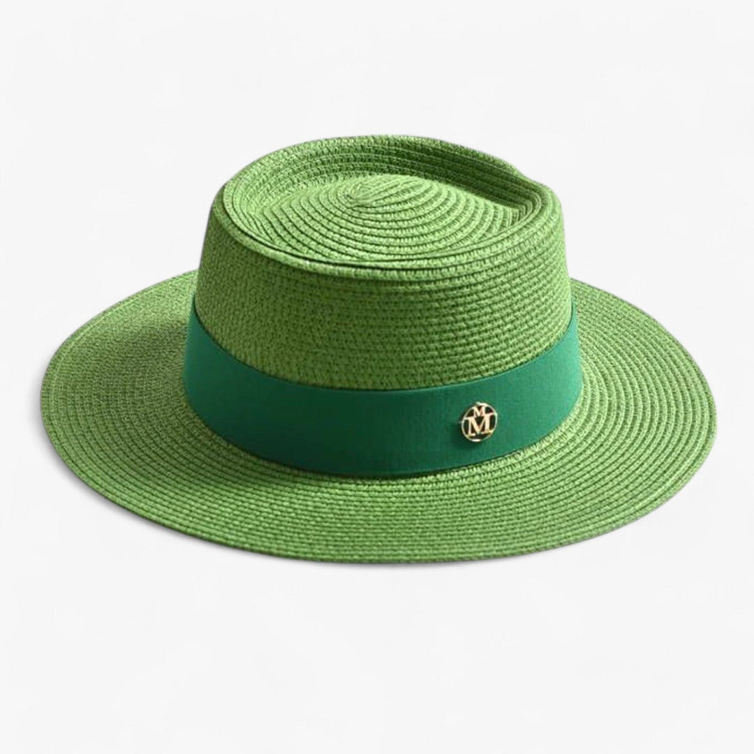 Elegant women's straw hat – Soleil-Green-The Livary