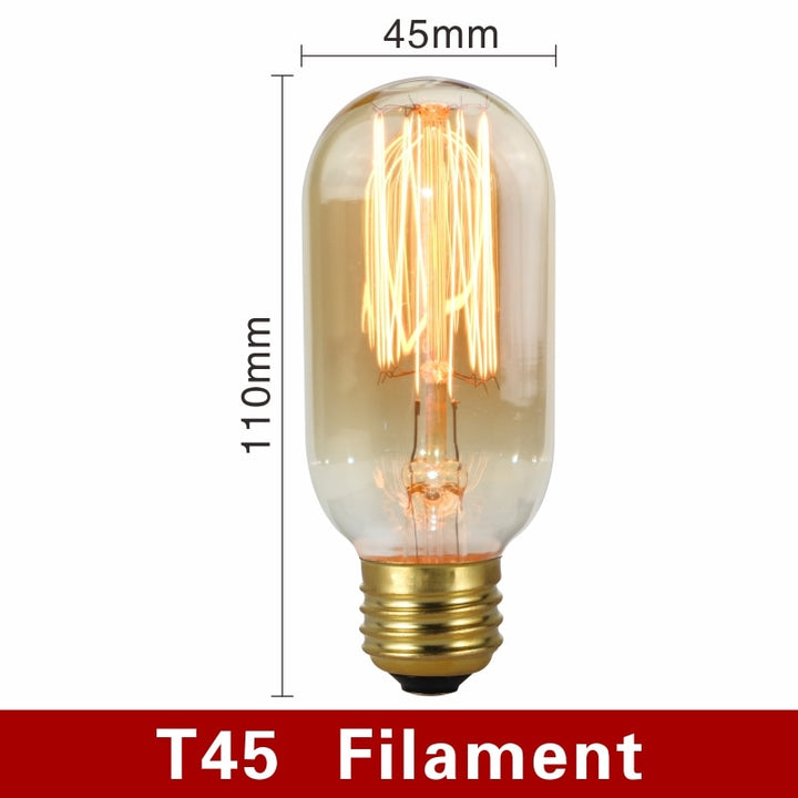 Vintage Light Bulbs - NostalgiaGlow-T45 Filament-The Livary