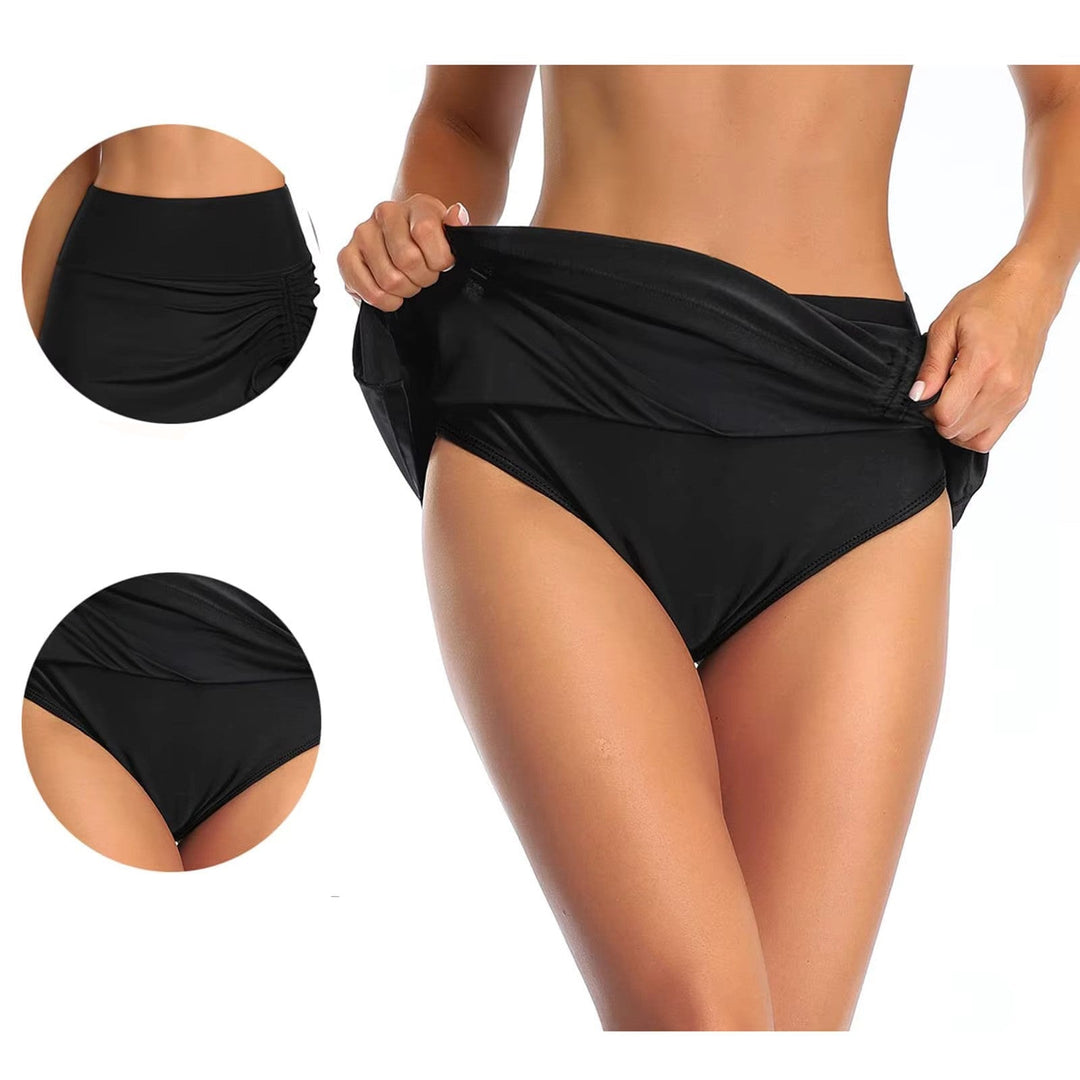 Ladies' swim shorts with side slit – Liv-Black-XS-The Livary