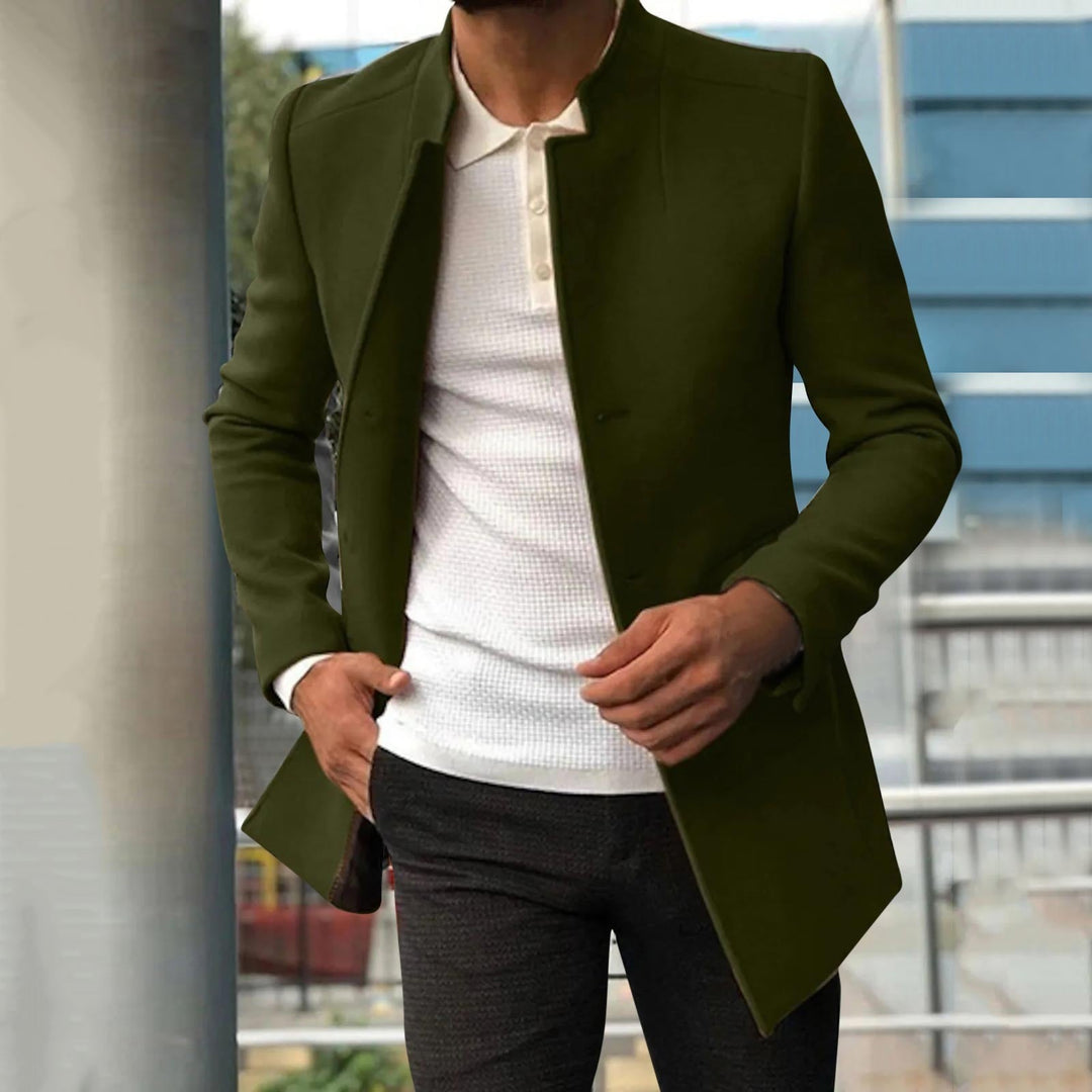 Men's Autumn/Winter Tweed Coat – Lazaro-Dark green-S-The Livary
