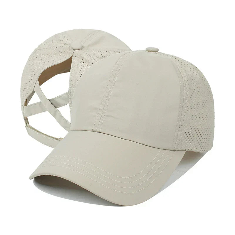 Breathable unisex sports baseball cap made of mesh with adjustable fit – AeroCap-Grey-The Livary
