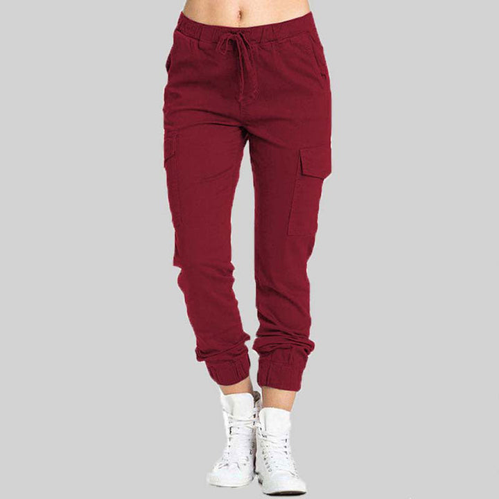 Ladies Cargo Trousers - Nova-Red-XS-The Livary