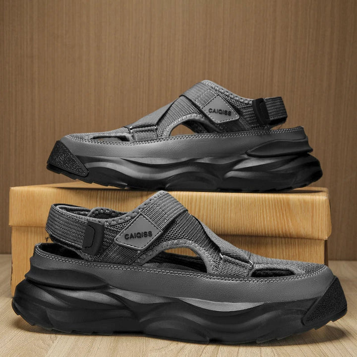 Light EVA summer slippers for women and men with designer look – Elian-Grey-3.5-The Livary