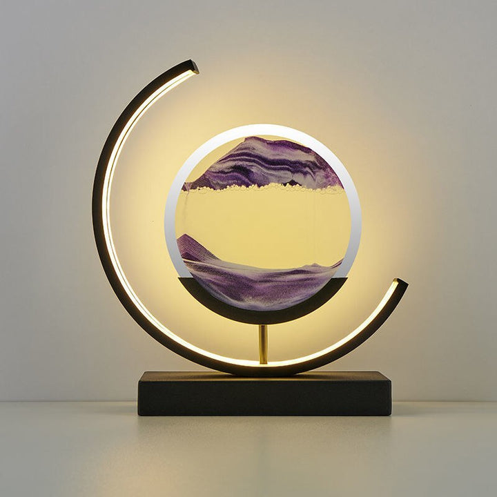 3D Sand Shell Table Lamp - Abyss-Violet-Black-The Livary