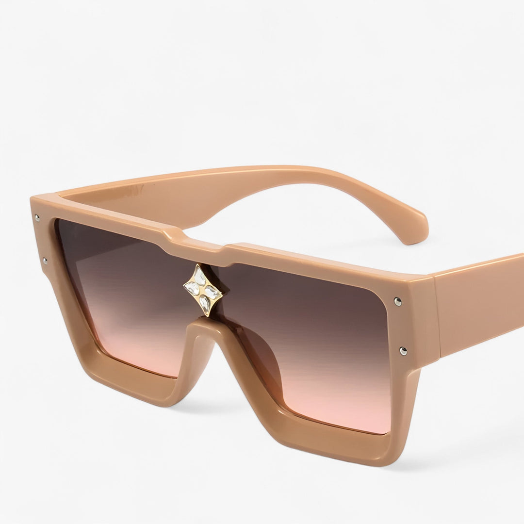Mirrored Punk Sunglasses – Revik-Champagne Brown-The Livary