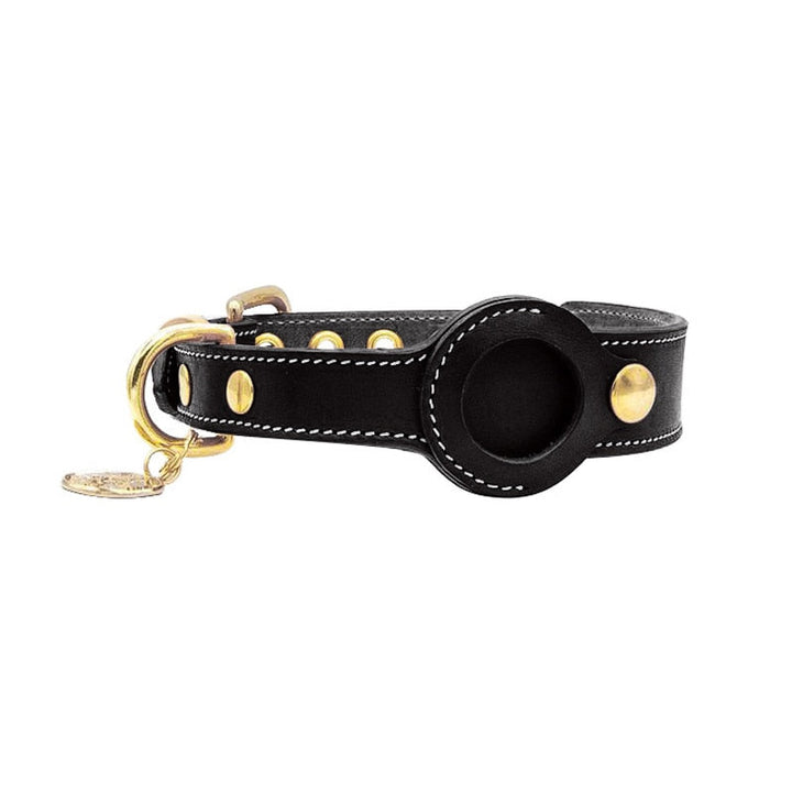 Stylish AirTag Collar for Pets - PurrTrack™-Black-S (11.81–14.57 in)-The Livary