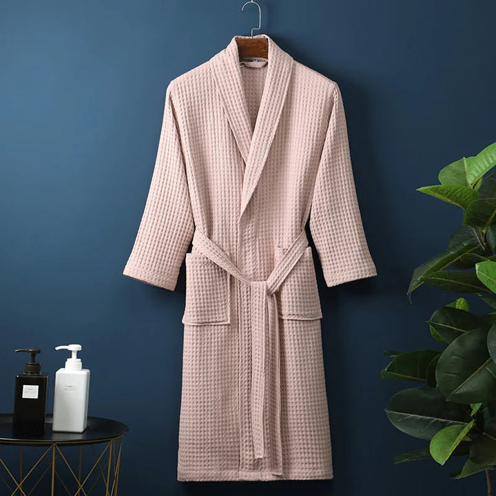 Soft Cotton Bathrobe for Comfort & Relaxation - Robin-Pink-M-The Livary