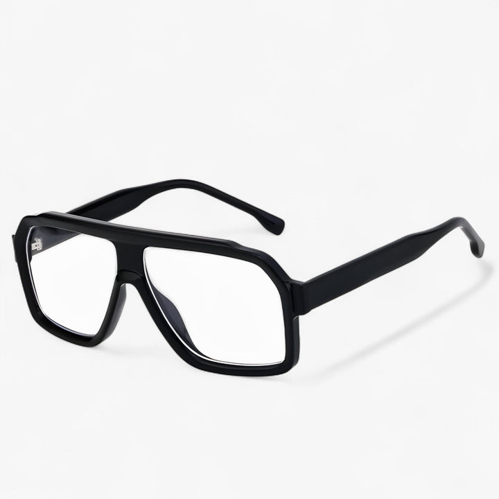 Windproof Oversized Punk Sunglasses – Vortex-Black White-The Livary