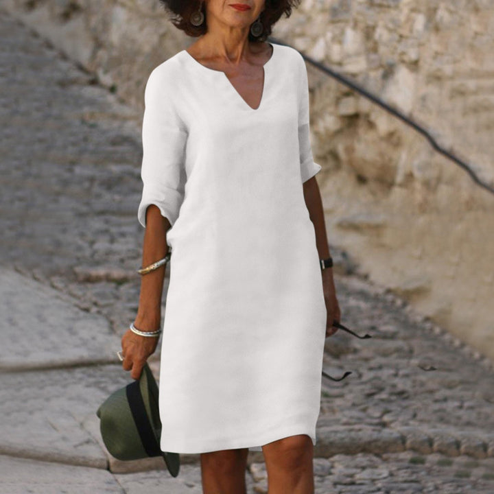 Summer Stylish Dress - Luna-White-S-The Livary