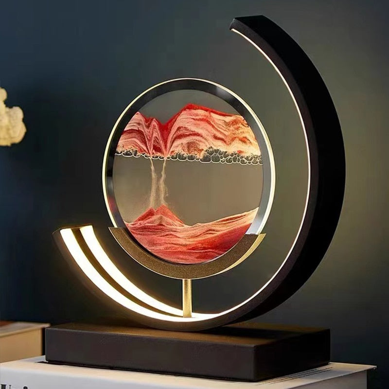 3D Sand Shell Table Lamp - Abyss-Green-Black-The Livary