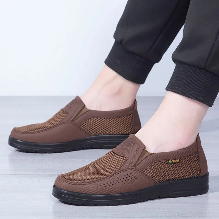 Breathable Men's Summer Shoes with Lightweight Comfort and Style – Jaron-Brown-5-The Livary