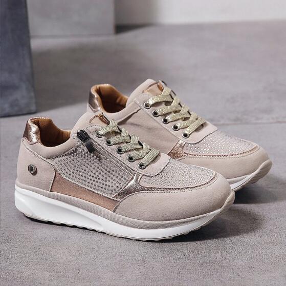 Orthopaedic Women's Sneakers - Vita-Gray-4.0-The Livary