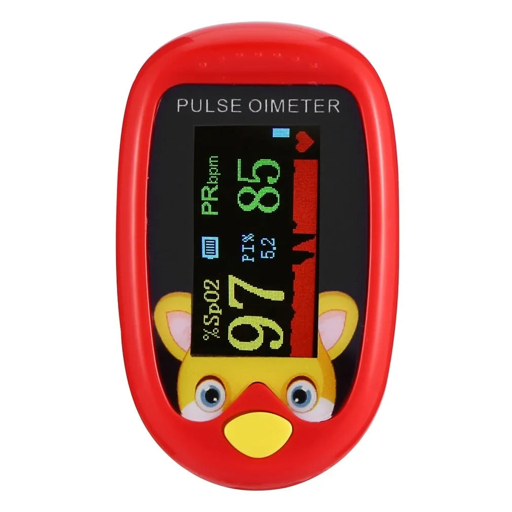 Child-friendly Pulse Oximeter for Health Monitoring - KidPulse-Blue-The Livary
