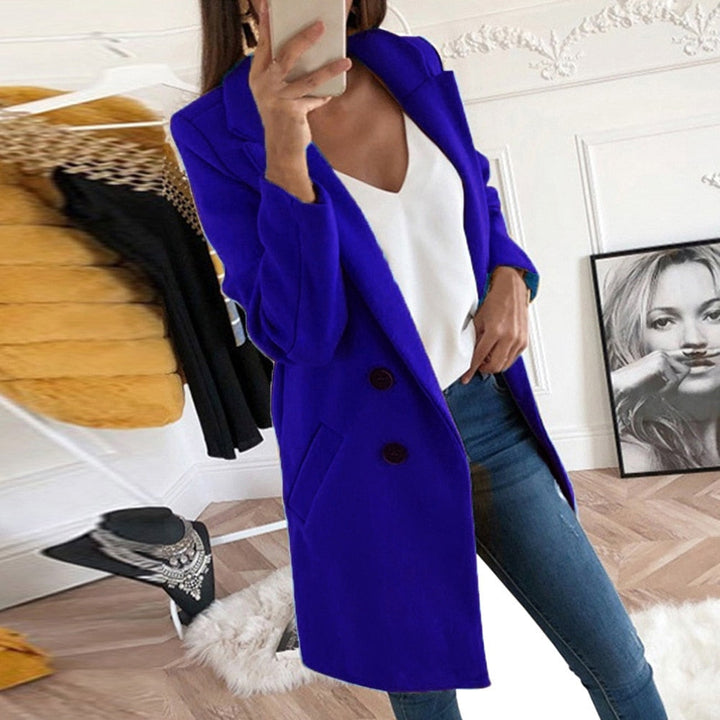 Stylish Women's Coat - Mila-Dark blue-S-The Livary