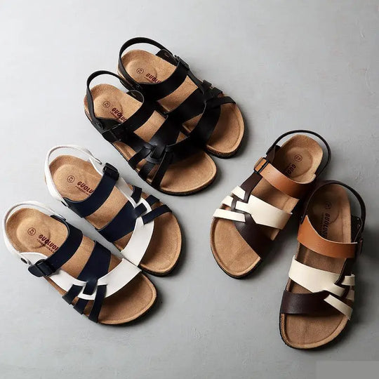 Orthopaedic Ladies Sandals – Noa-Black-4.5-The Livary