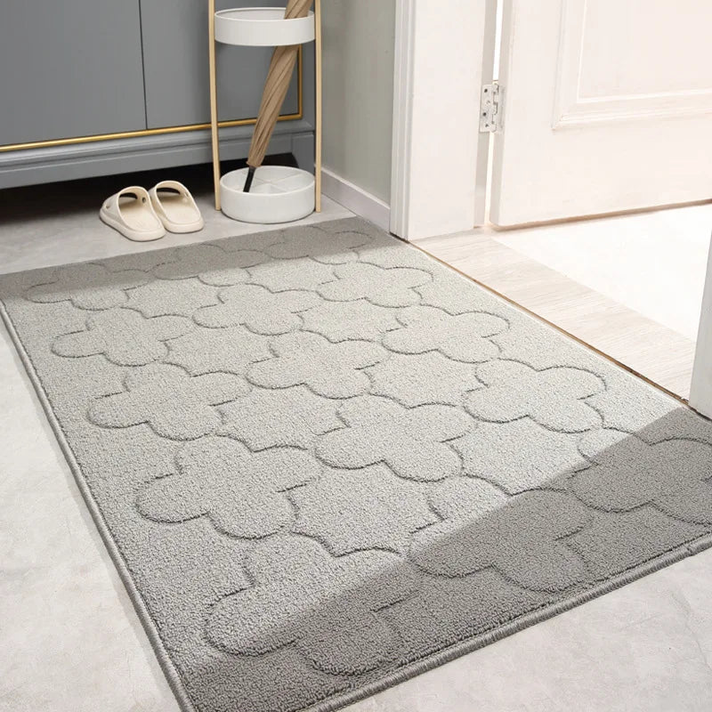 Shoe Scraper Doormat with Moroccan Design - Kasbana-Gray 01-50cm x 80cm-The Livary