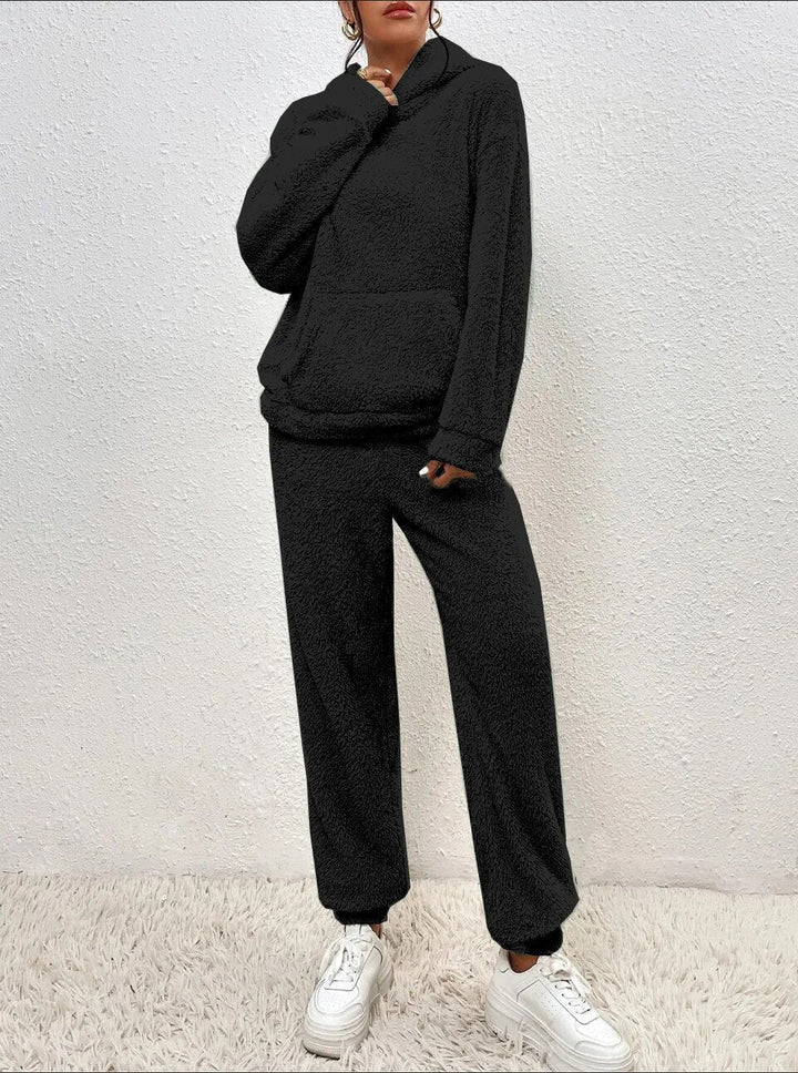 Ultra-Comfortable Teddy Loungewear with Hood - Lana-White-XS-The Livary