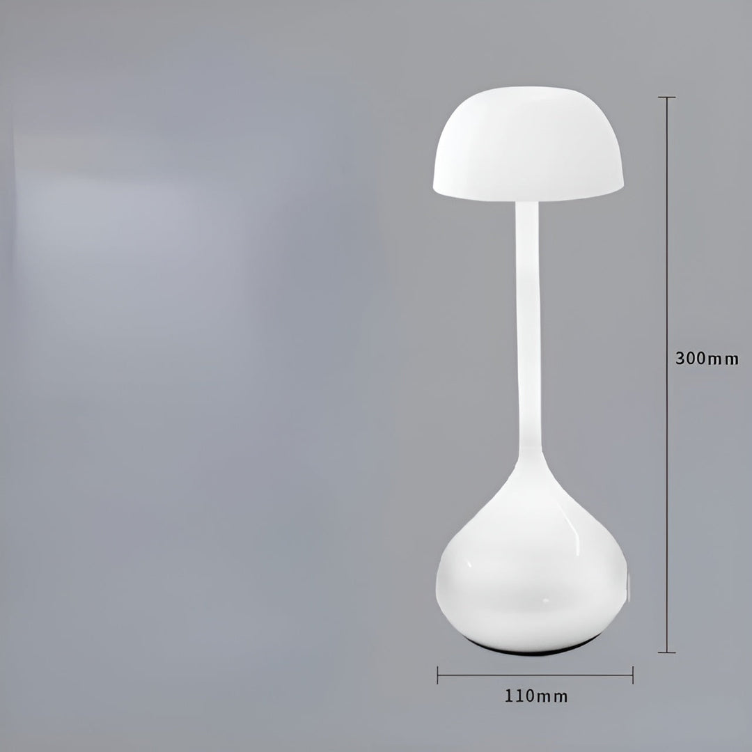 Wireless Dimmable Mushroom Table Lamp - GlowMush-White Mat-The Livary