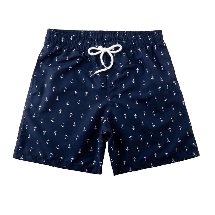 Trendy & quick-drying men's swim shorts with pockets – Matteo-Anchor-S-The Livary