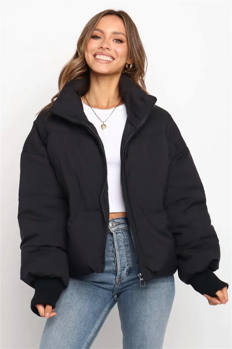 Lightweight Women's Puffer Jacket - Sofia-Black-S-The Livary