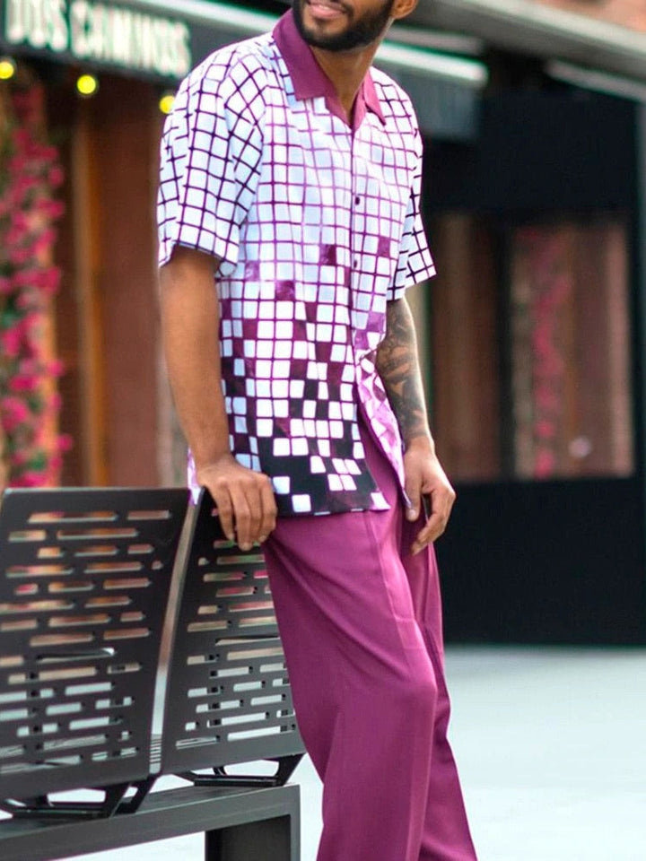 Stylish men's two-piece set for warm days - summer classic-Set C-S-The Livary