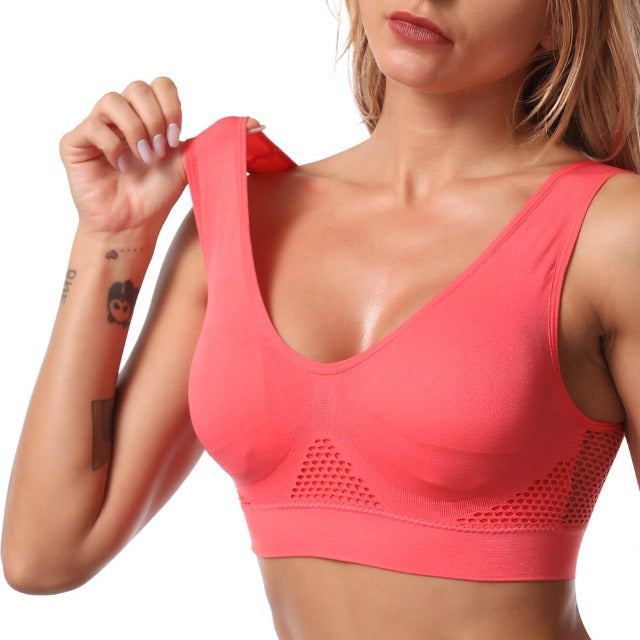 Seamless Comfort Bra – Elina-Pink-S-The Livary