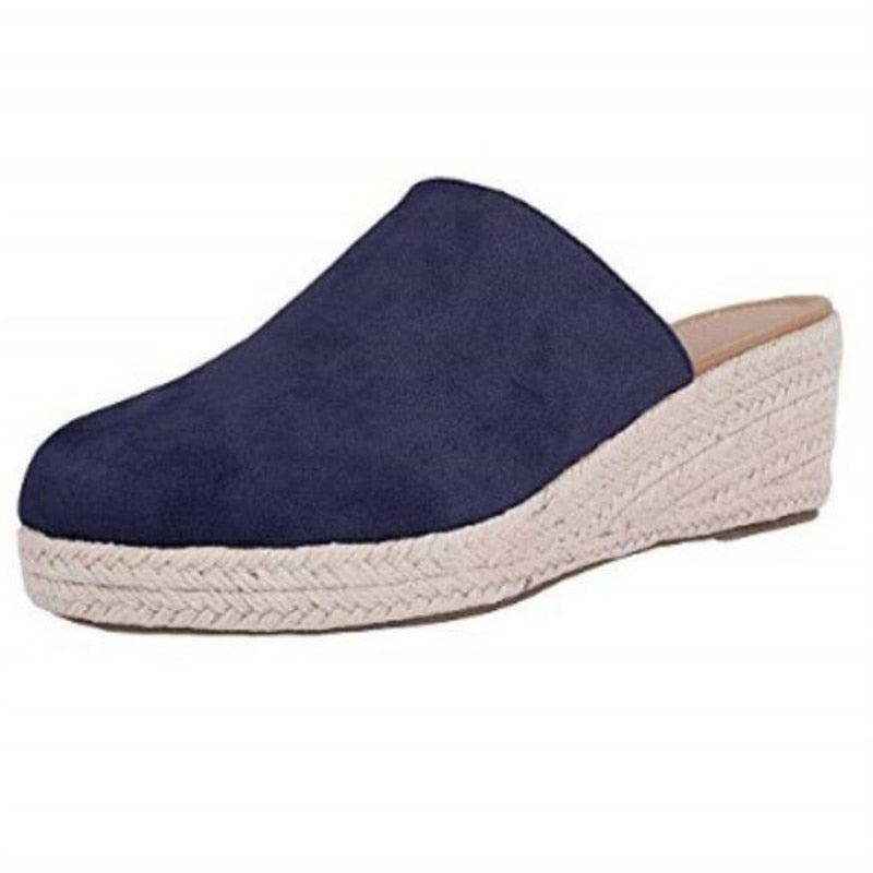 Retro Chic Wedge Sandals - Vera-Beige-4.5-The Livary