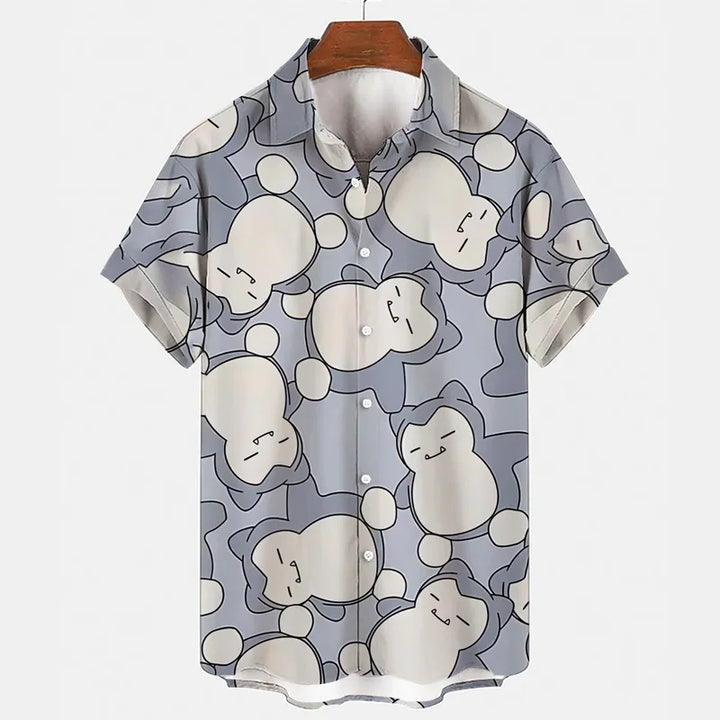 Funny summer set with Gengar & Snorlax print | Buy 1, get 1 free - SleepyFun-10-M-The Livary