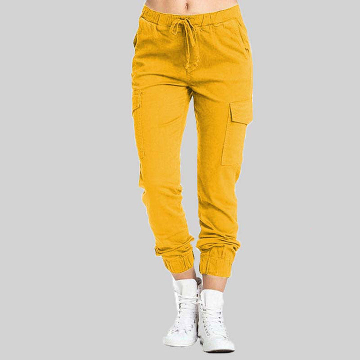 Ladies Cargo Trousers - Nova-Yellow-XS-The Livary