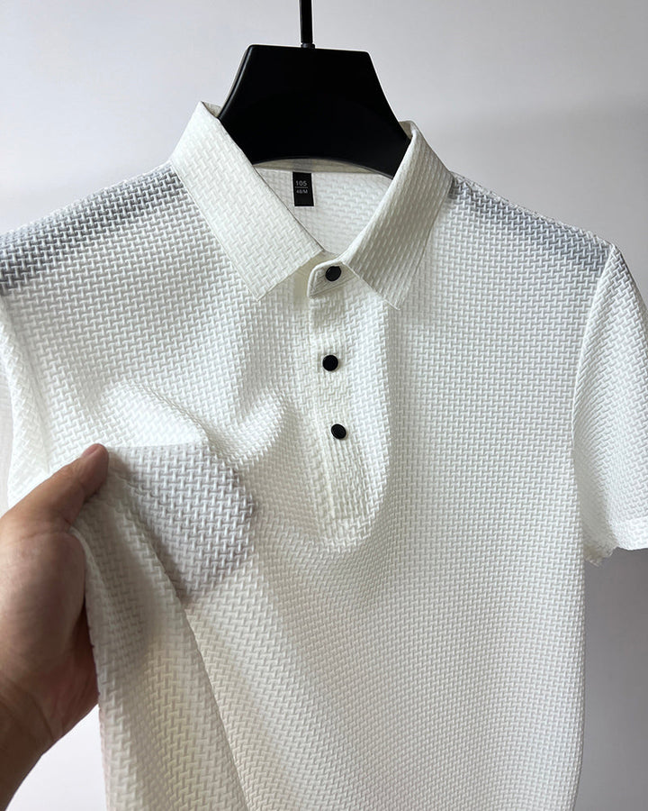 Trendy Men's Polo Shirt – Finn-White-M-The Livary