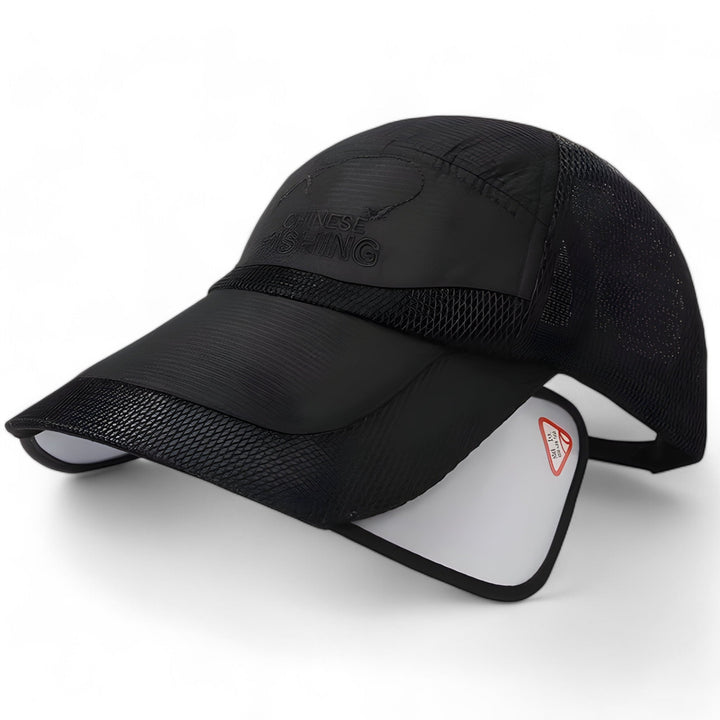 Trendy visor cap with UV protection for active days – SunSport Kim-Black-The Livary