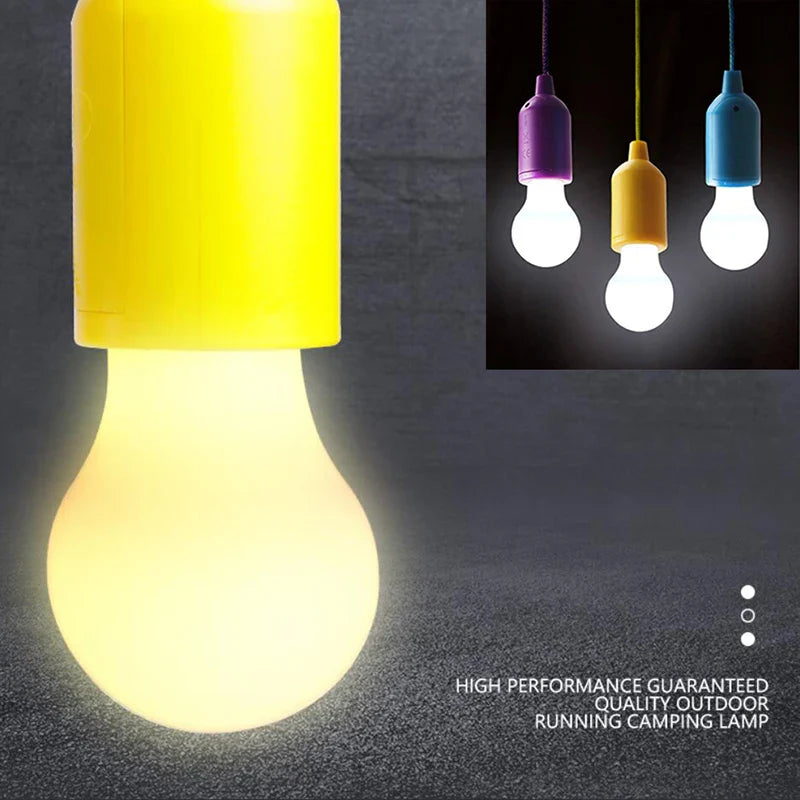 Colourful Portable Pendant Lamp - ChromaGlow-Red (White Light)-The Livary