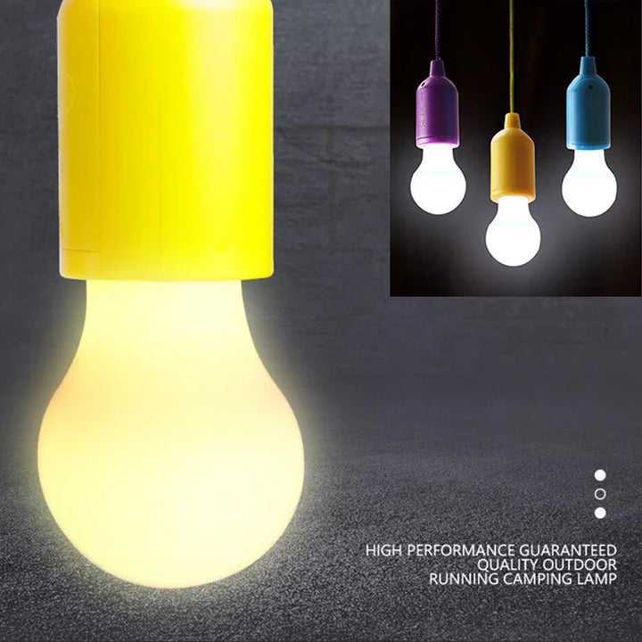 Colourful Portable Pendant Lamp - ChromaGlow-Red (White Light)-The Livary