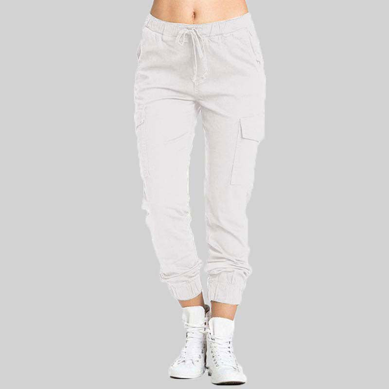 Ladies Cargo Trousers - Nova-White-XS-The Livary